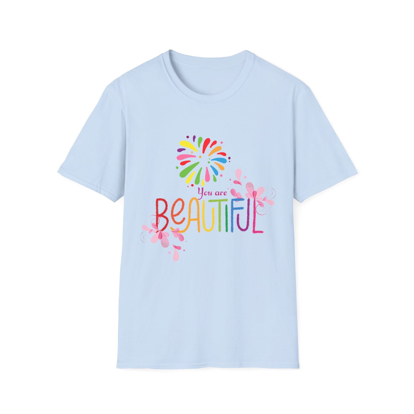 Motivational Unisex T-Shirt - You Are Beautiful Design