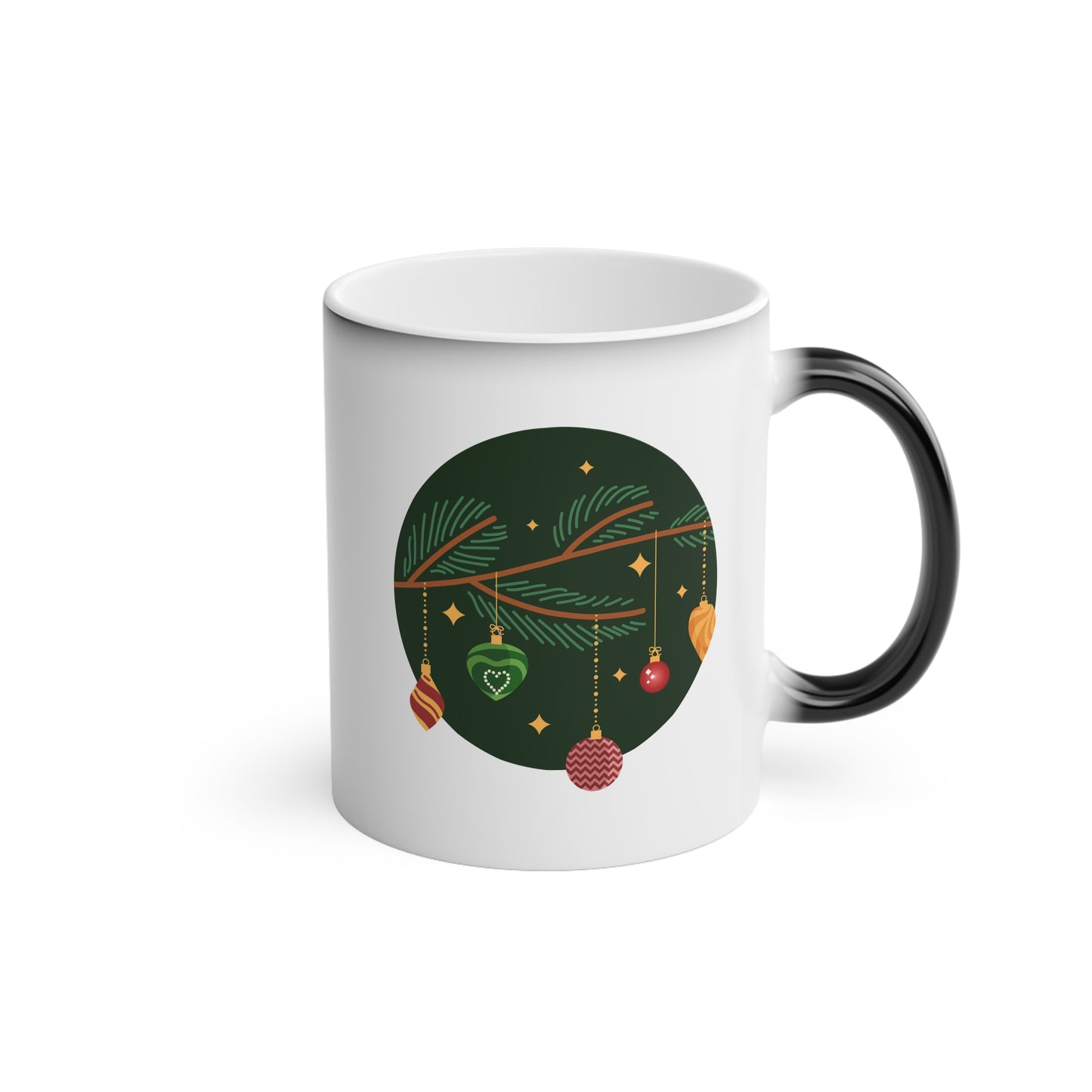 Christmas Color Changing Mug - Mistletoe Design