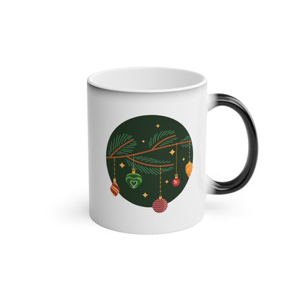 Christmas Color Changing Mug - Mistletoe Design