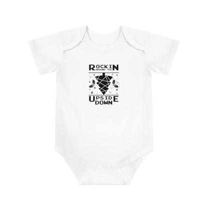 Christmas Baby Bodysuit - Rockin Around The Upside Down Design