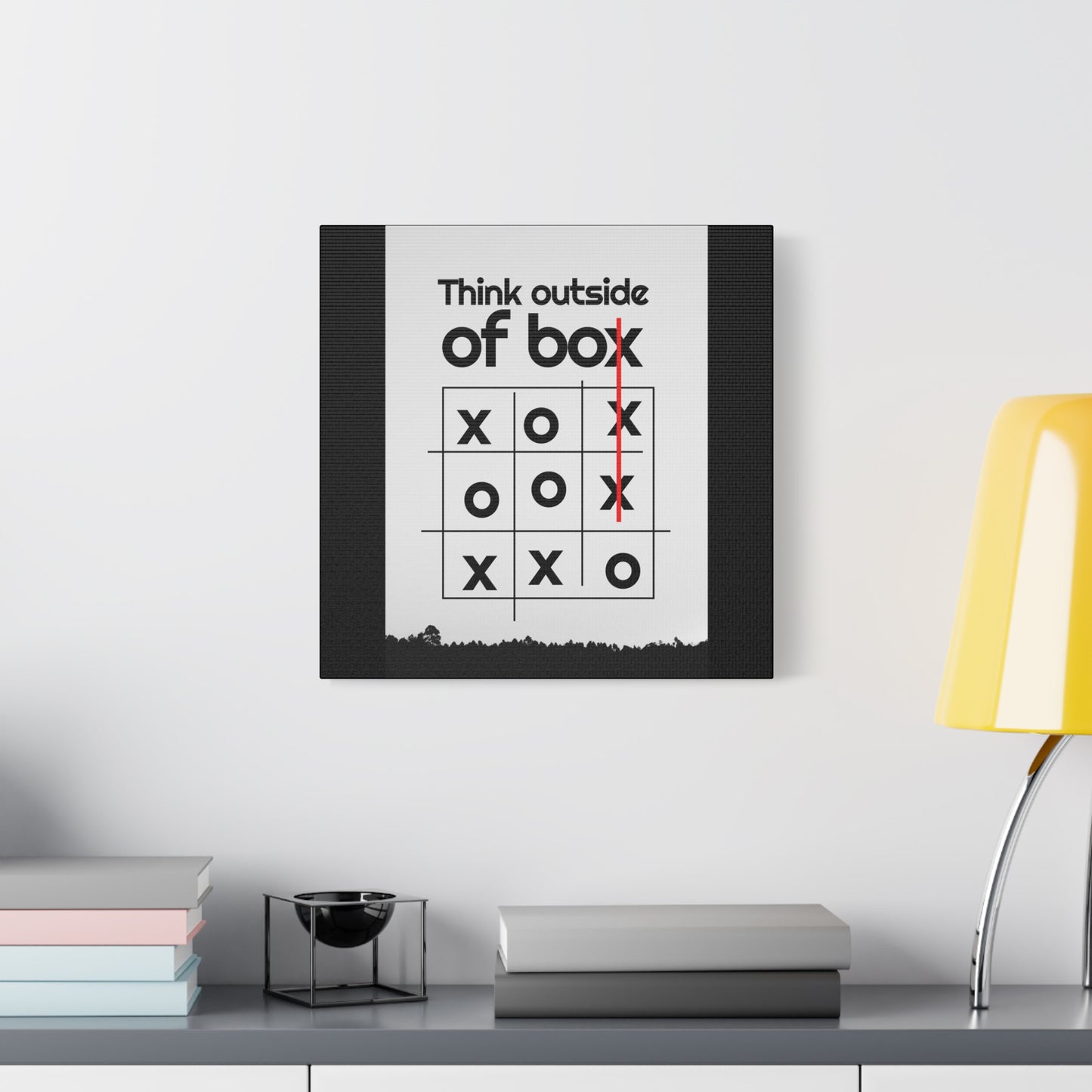 Motivational Matte Canvas, Stretched, 1.25" - Think Outside The Box Design