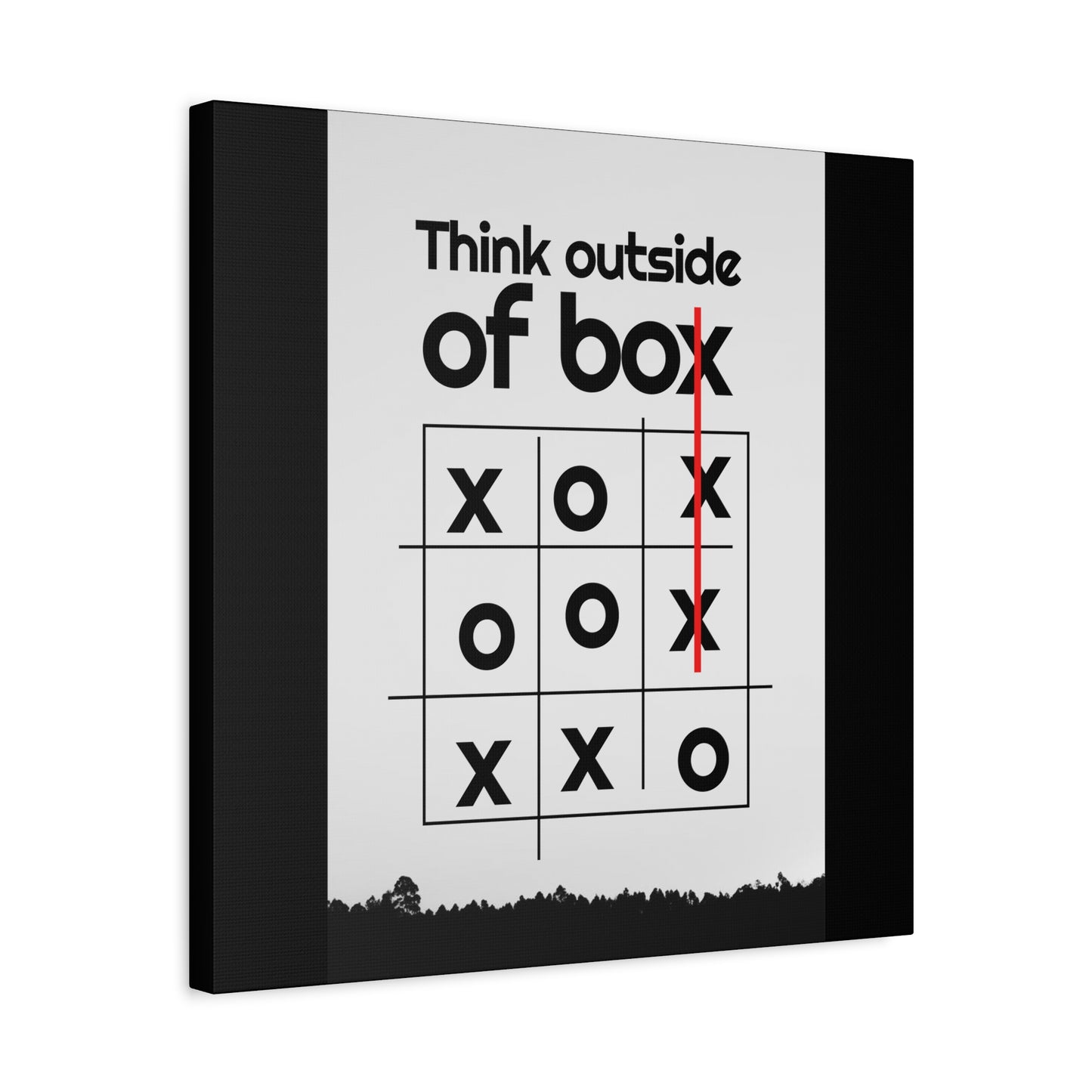 Motivational Matte Canvas, Stretched, 1.25" - Think Outside The Box Design