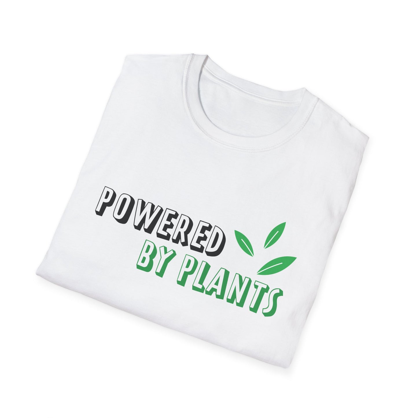 Motivational Unisex T-Shirt - Powered By Plants Design