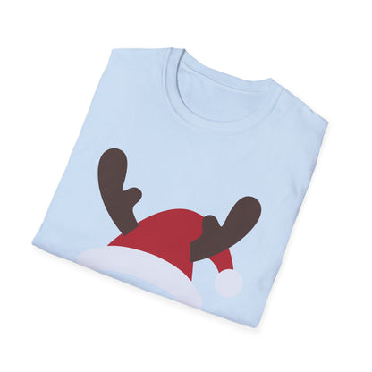 Christmas Unisex T-Shirt - Santa's Hat Design