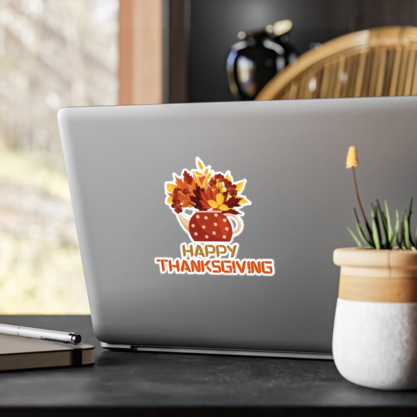 Happy Thanksgiving Kettle Sticker