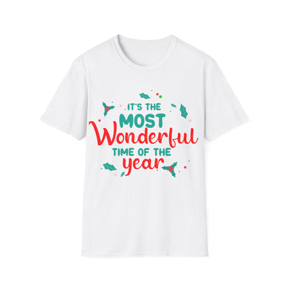 Christmas Unisex T-Shirt - The Most Wonderful Time Design