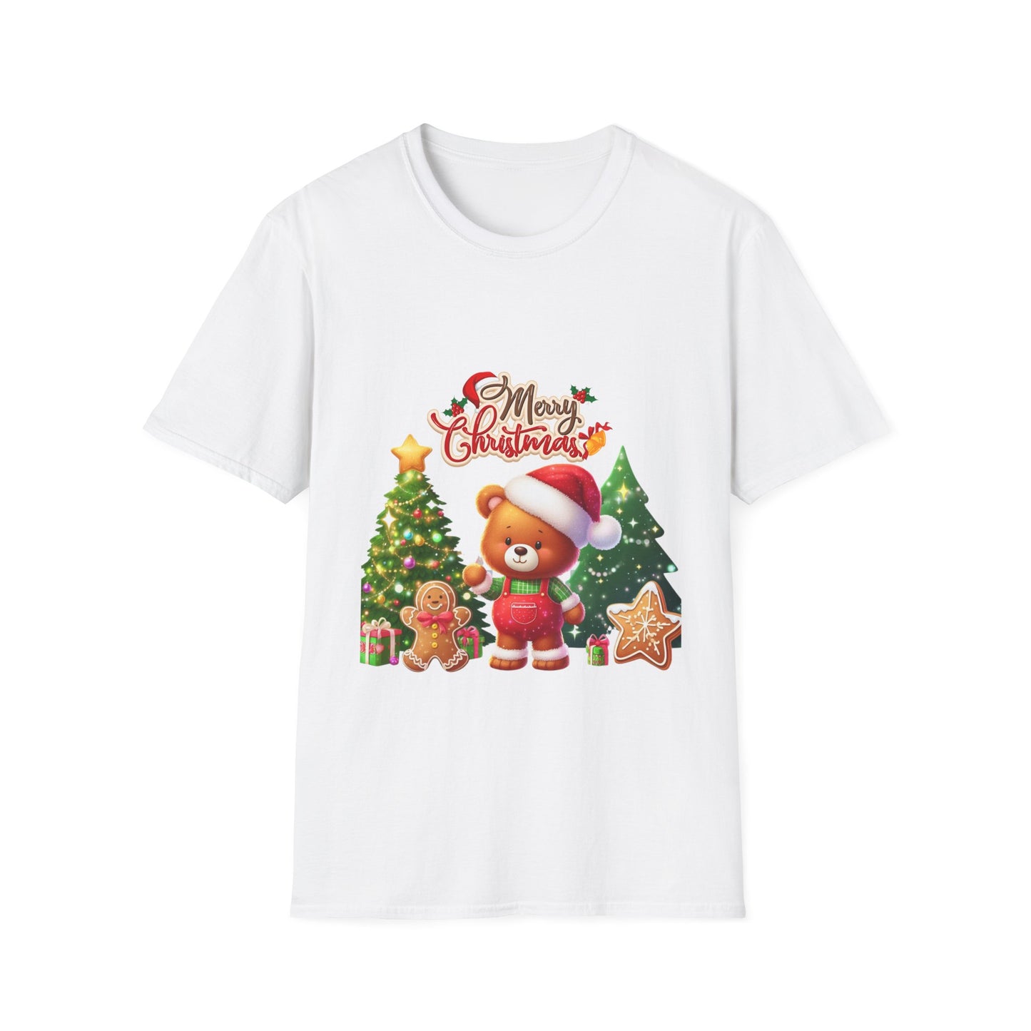 Christmas Unisex T-Shirt - Teddy Bear Design