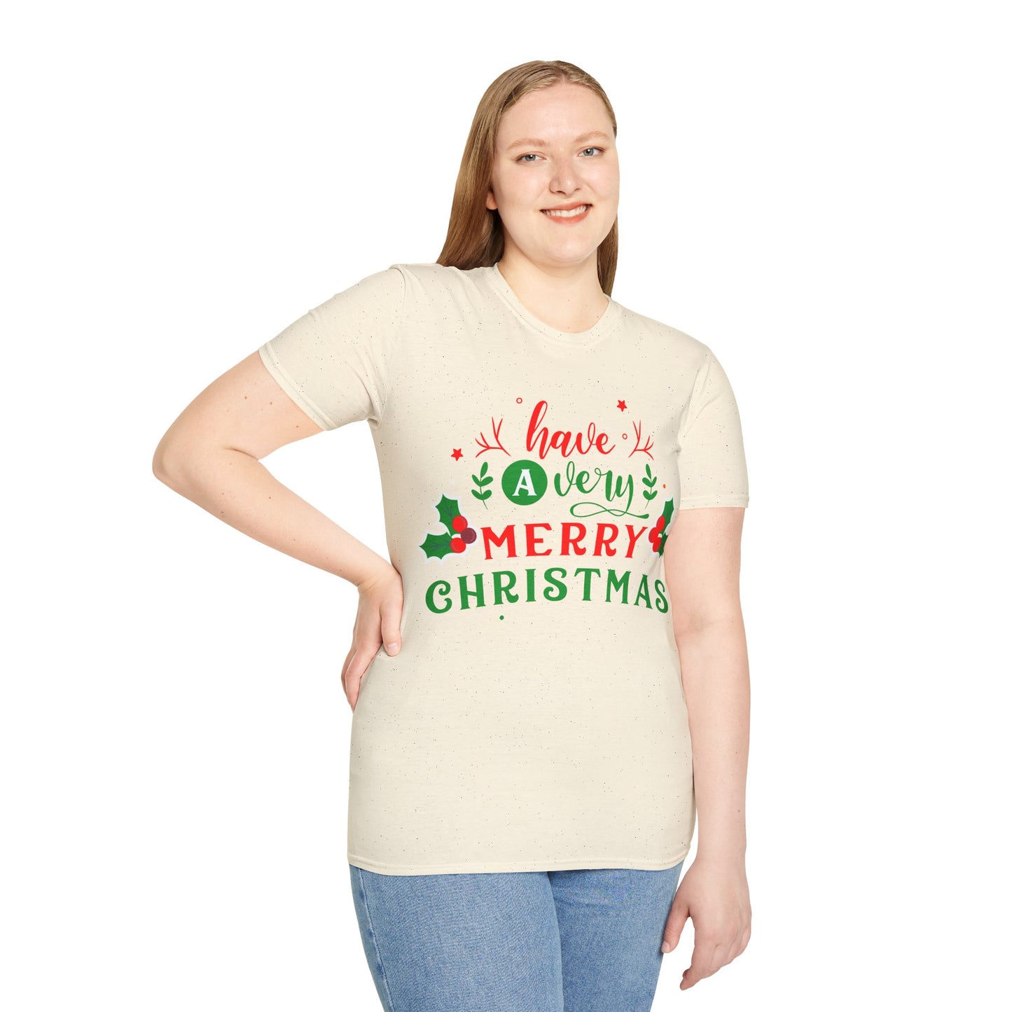 Christmas Unisex T-Shirt - Have A Very Merry Xmas Design