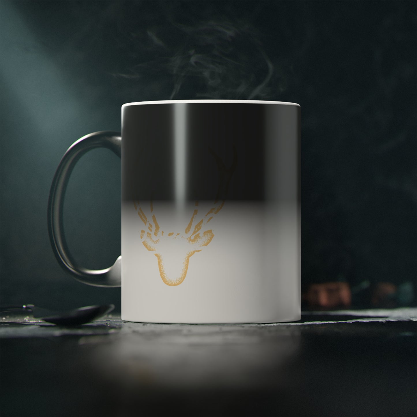 Christmas Color Changing Mug - Reindeer Aura Design