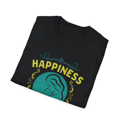 Mother's Day Unisex T-Shirt - Happiness Is Being A Mom Design