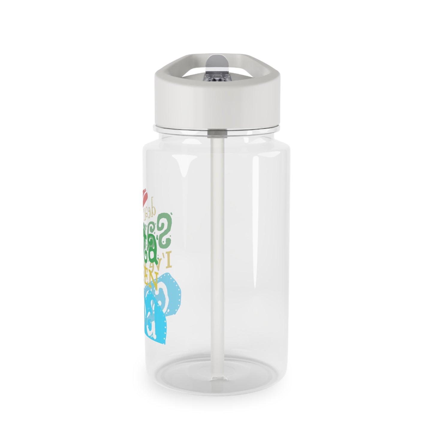 Tritan Water Bottle - Dear Santa I've Been Good Design