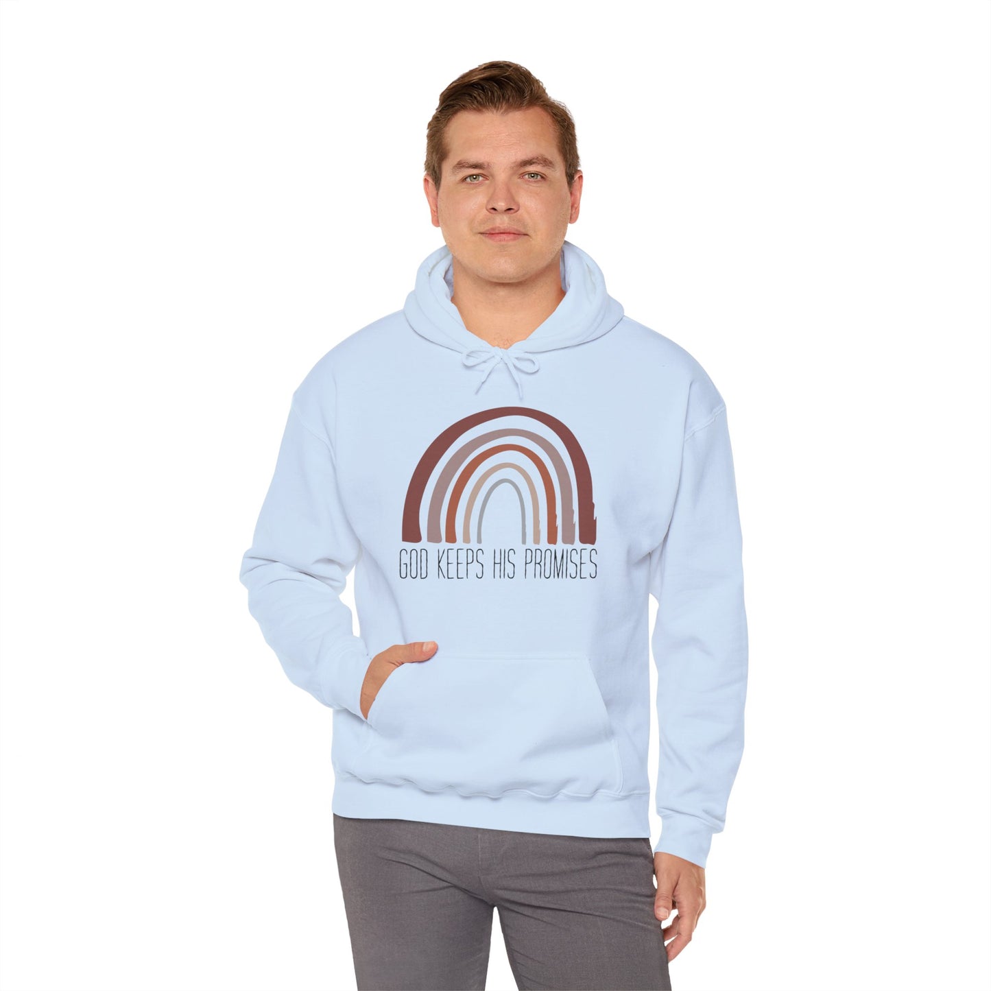 Christian Unisex Hooded Sweatshirt - God Keeps His Promises Design