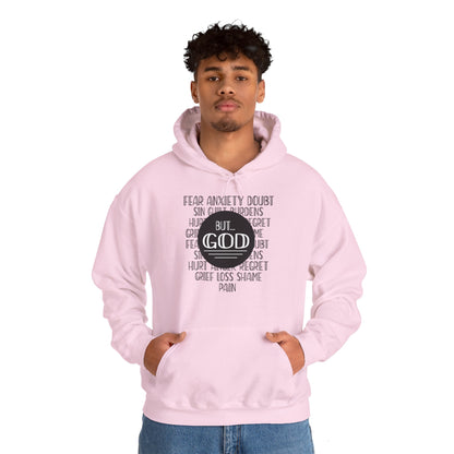 Christian Unisex Hooded Sweatshirt - God Trumps Negative Emotions Design