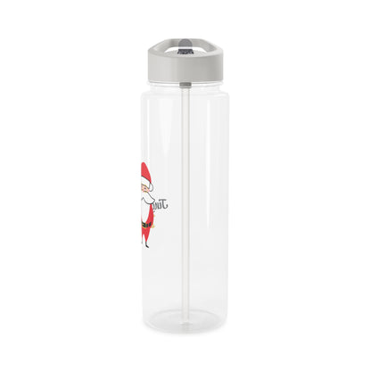 Tritan Water Bottle - Jingle Bells Santa Design