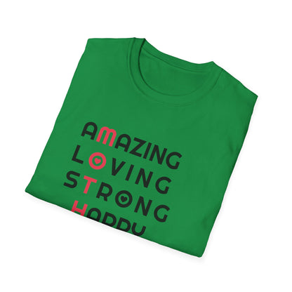 Mother's Day Unisex T-Shirt - MOTHER Amazing Loving Strong Happy Selfless Graceful Heart Design