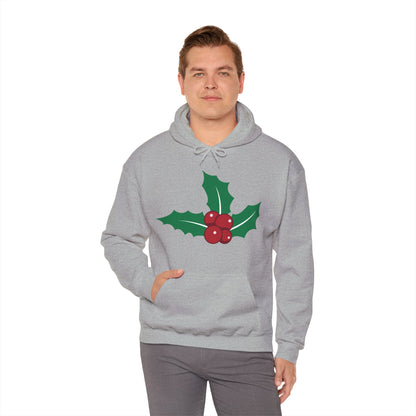 Christmas Unisex Hooded Sweatshirt - Mistletoe Design