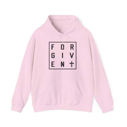 Christian Unisex Hooded Sweatshirt - Forgiven Cross Design