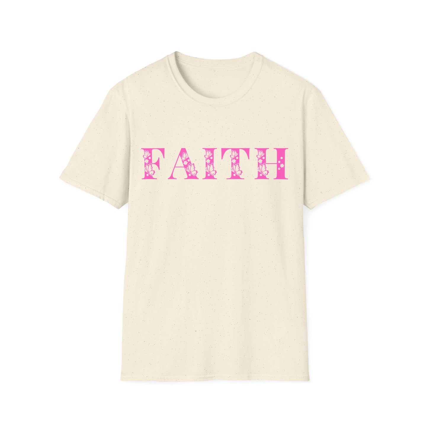 Christian Unisex T-Shirt - Faith Pink Design