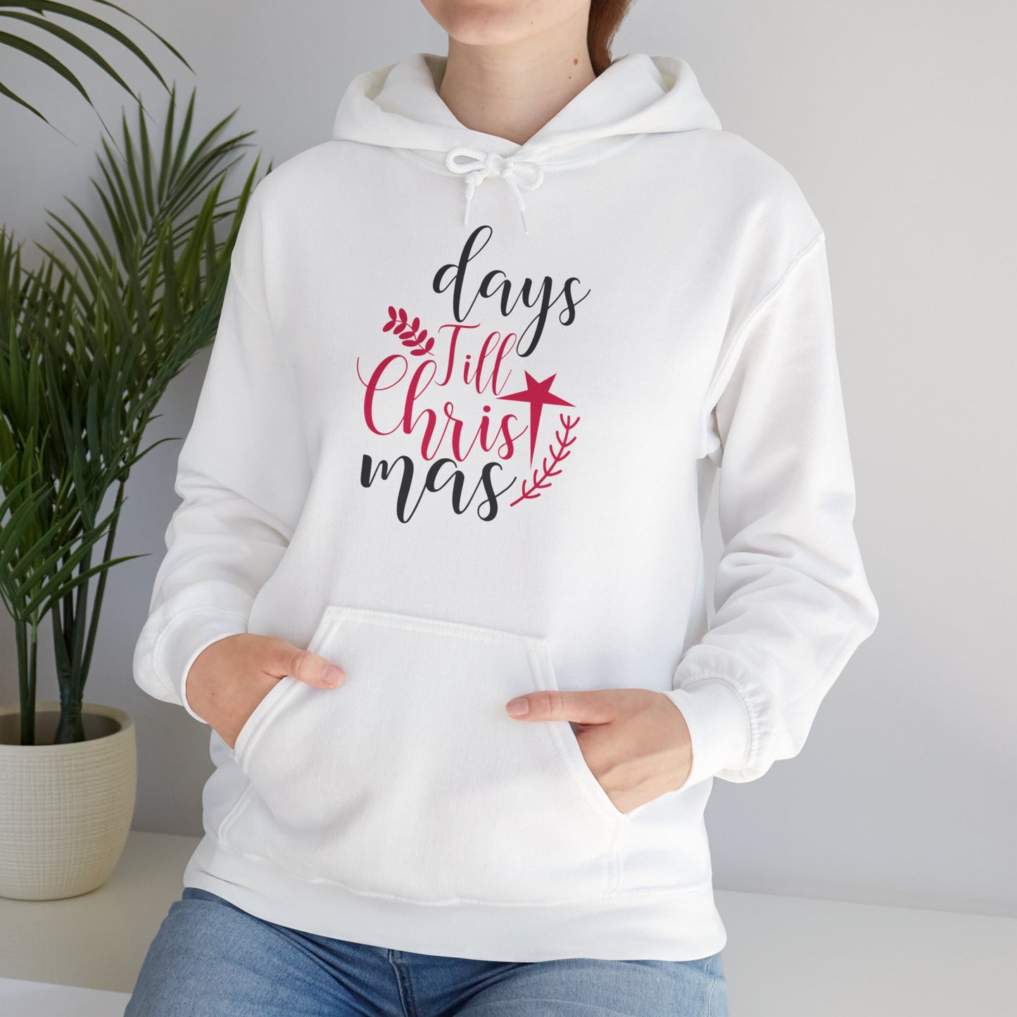 Christmas Unisex Hooded Sweatshirt - Days Till Christmas Design