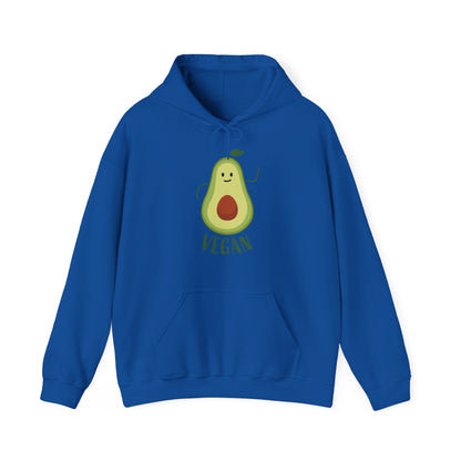 Motivational Unisex Hooded Sweatshirt - Avocado Vegan Design