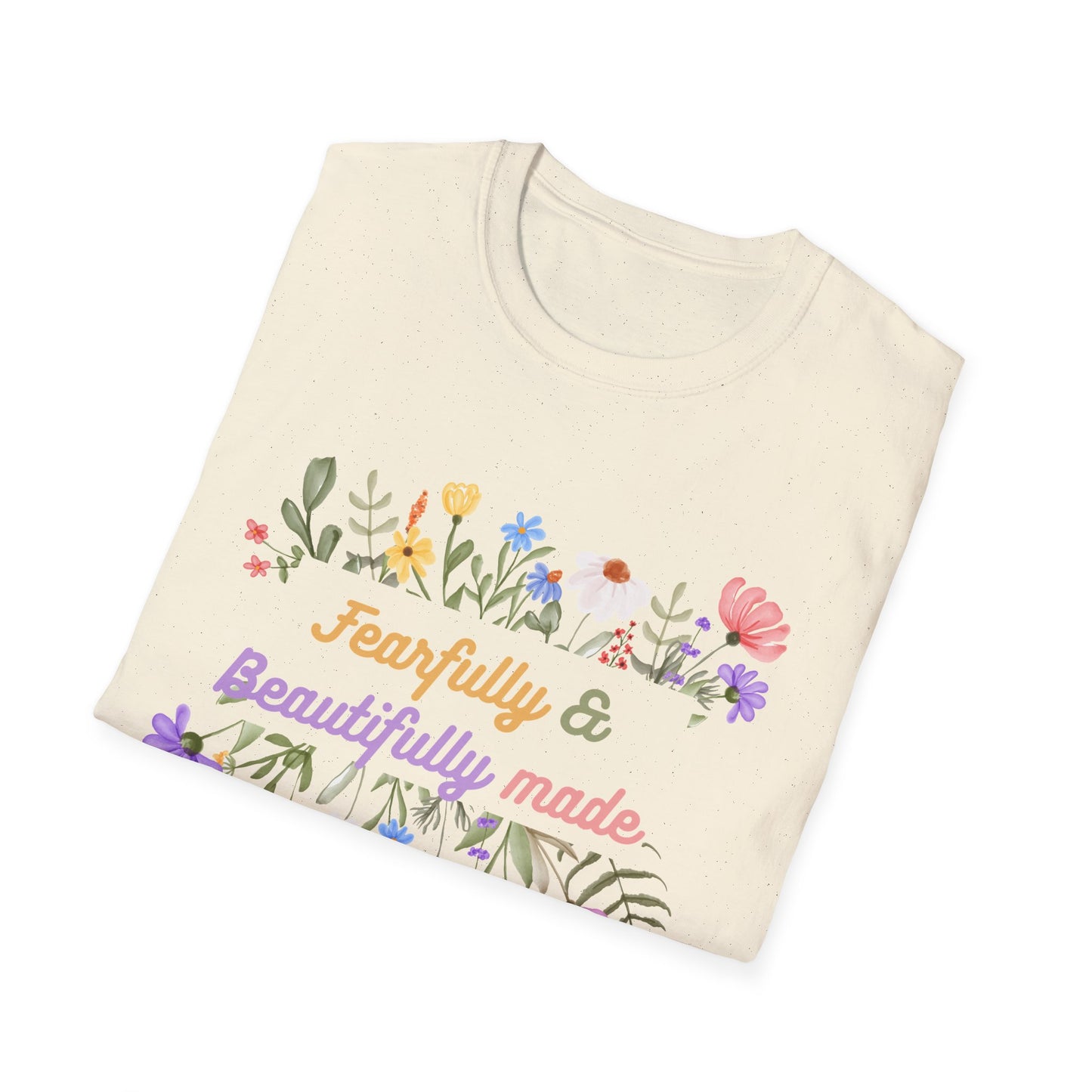 Christian Unisex T-Shirt - Fearfully and Beautifully Made Design