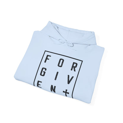 Christian Unisex Hooded Sweatshirt - Forgiven Cross Design