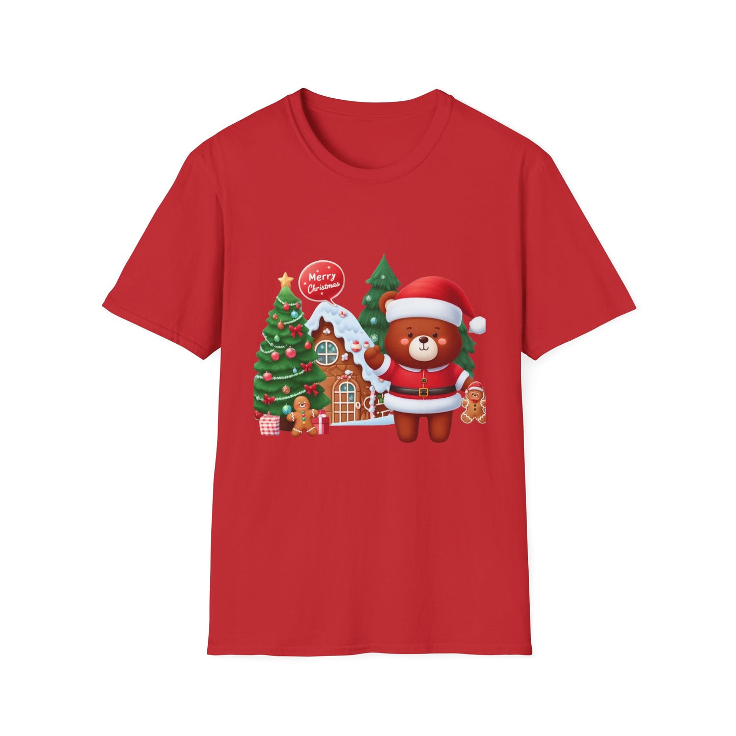 Christmas Unisex T-Shirt - Festive Bear Design