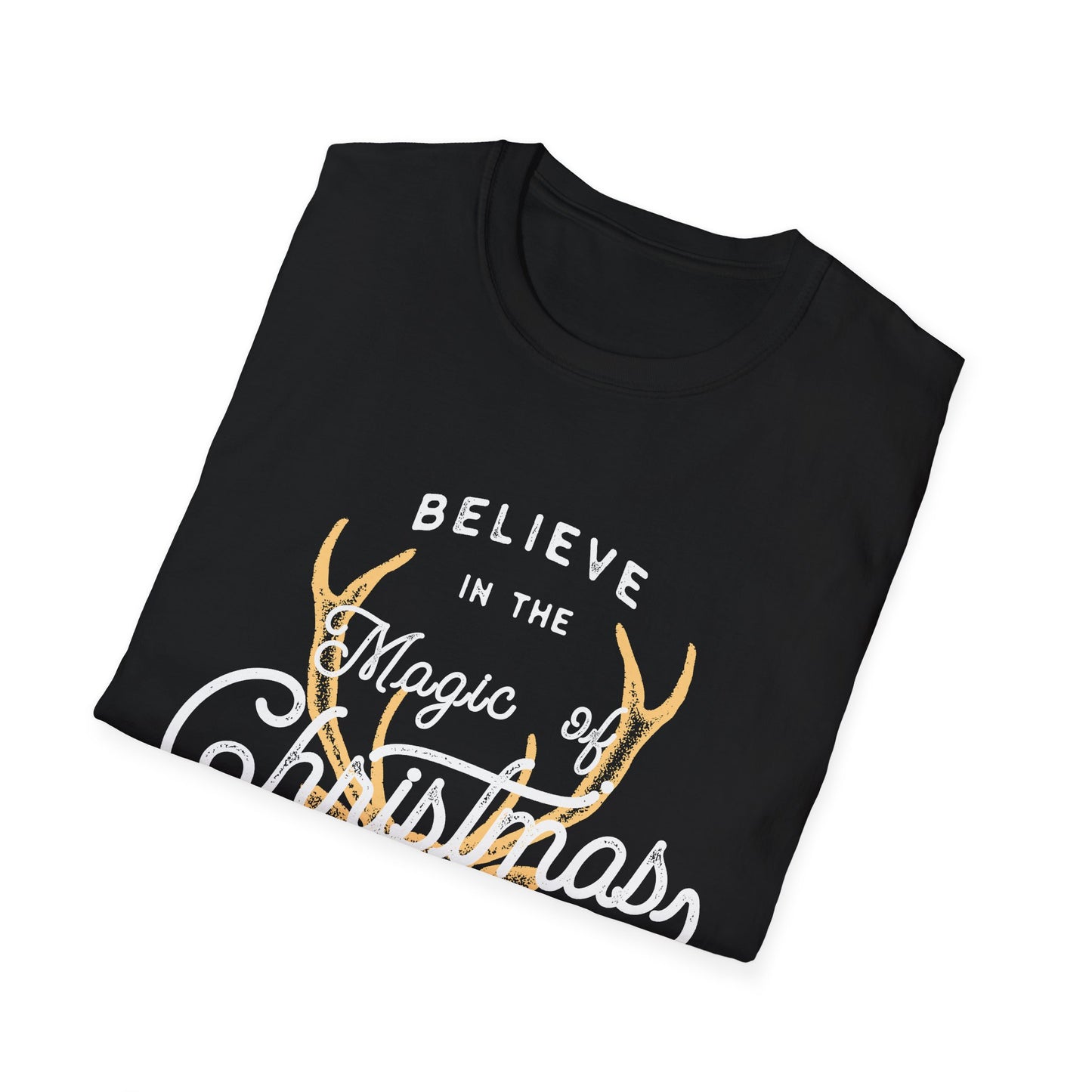 Christmas Unisex T-Shirt - Believe In The Magic Of Christmas Design