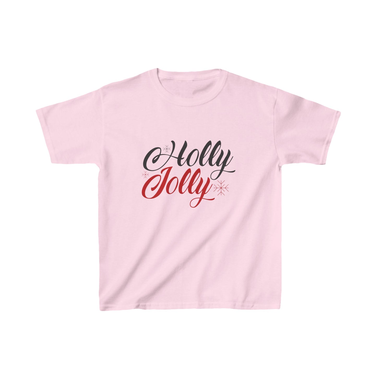 Christmas Unisex Kids T-Shirt - Holly Jolly Design