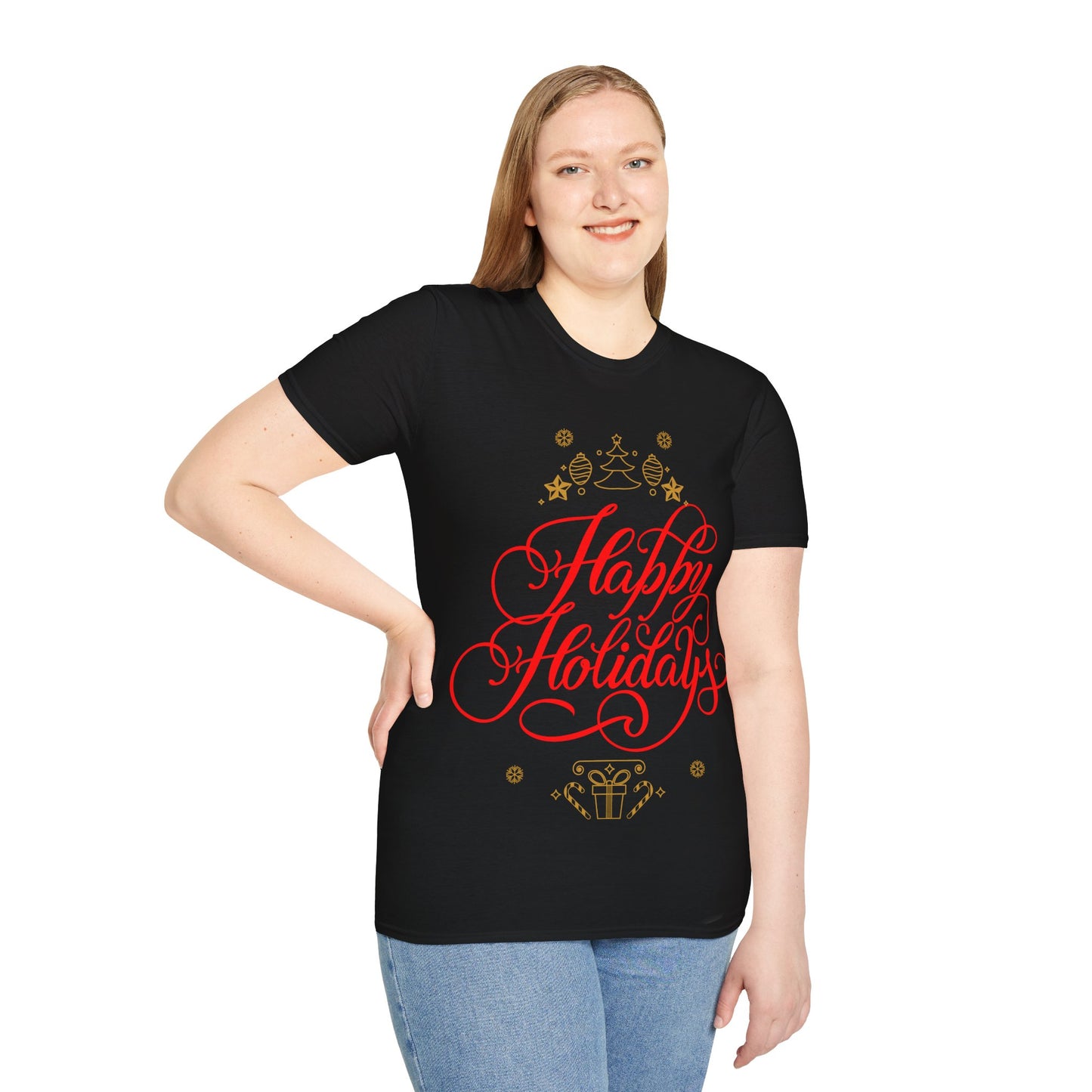 Christmas Unisex T-Shirt - Happy Holidays Design