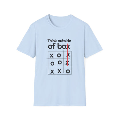 Motivational Unisex T-Shirt - Think Outside The Box Design