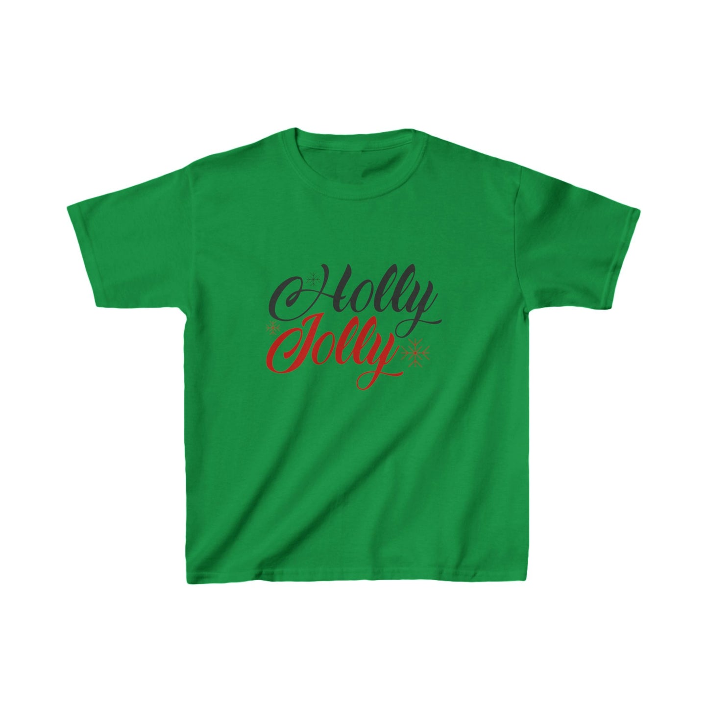 Christmas Unisex Kids T-Shirt - Holly Jolly Design