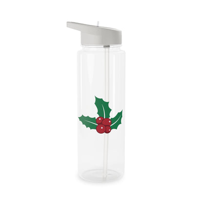 Tritan Water Bottle - Mistletoe Design