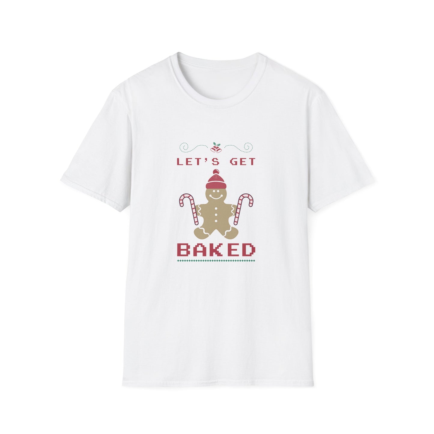 Christmas Unisex T-Shirt - Let's Get Baked Design