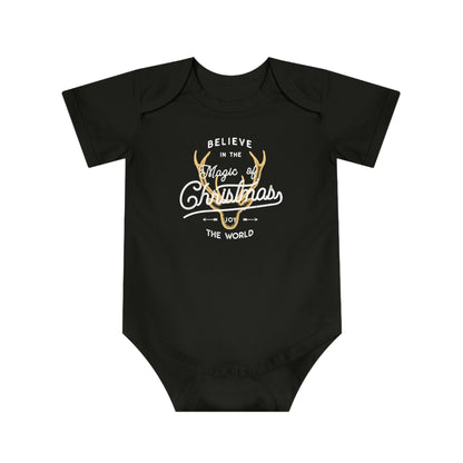 Christmas Baby Bodysuit - Believe In The Magic Of Christmas Design