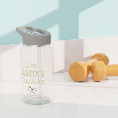 Tritan Water Bottle - I'm Santa's Favorite Design