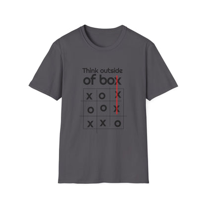 Motivational Unisex T-Shirt - Think Outside The Box Design