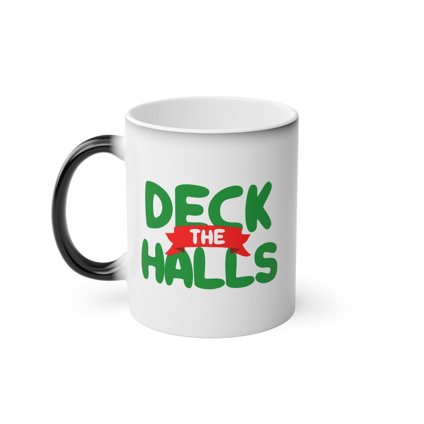 Christmas Color Changing Mug - Deck The Halls Design