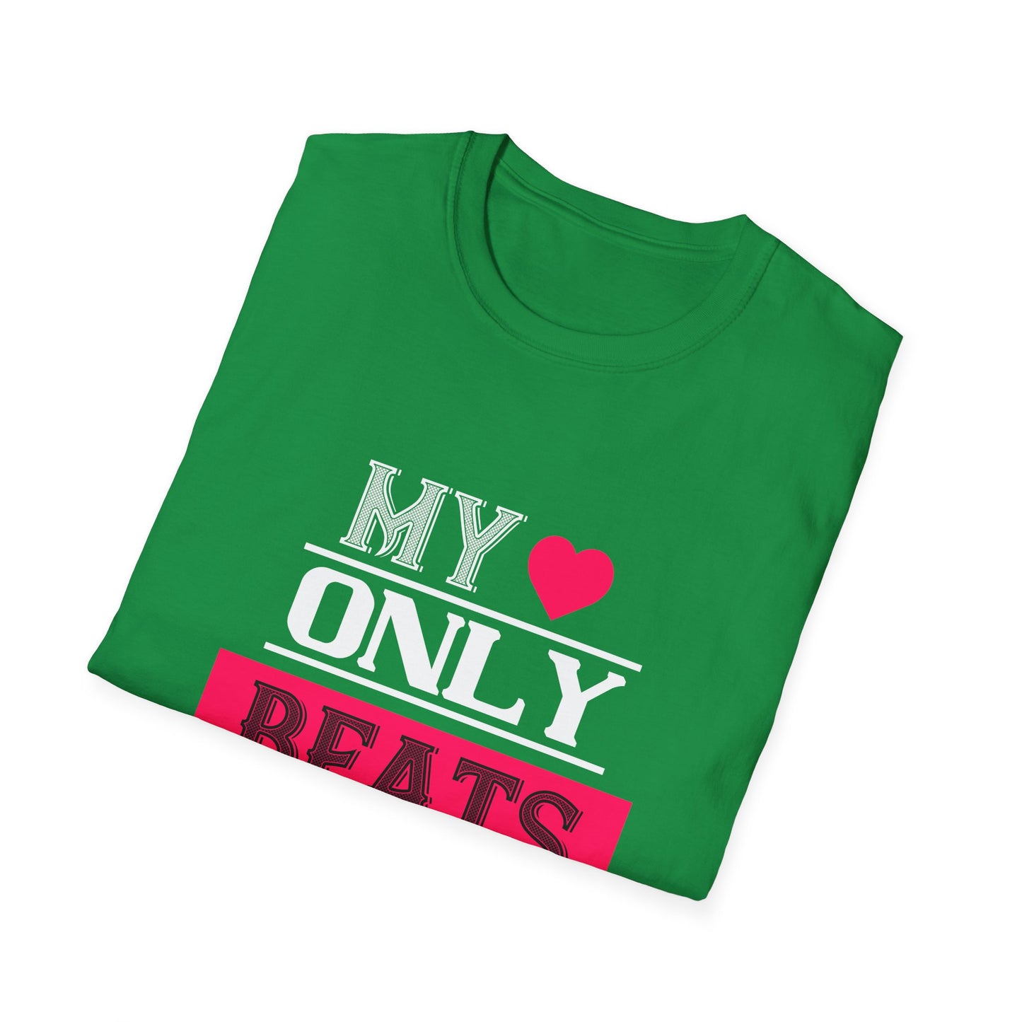 Valentine's Day Unisex T-Shirt - My Heart Only Beats For Her Design