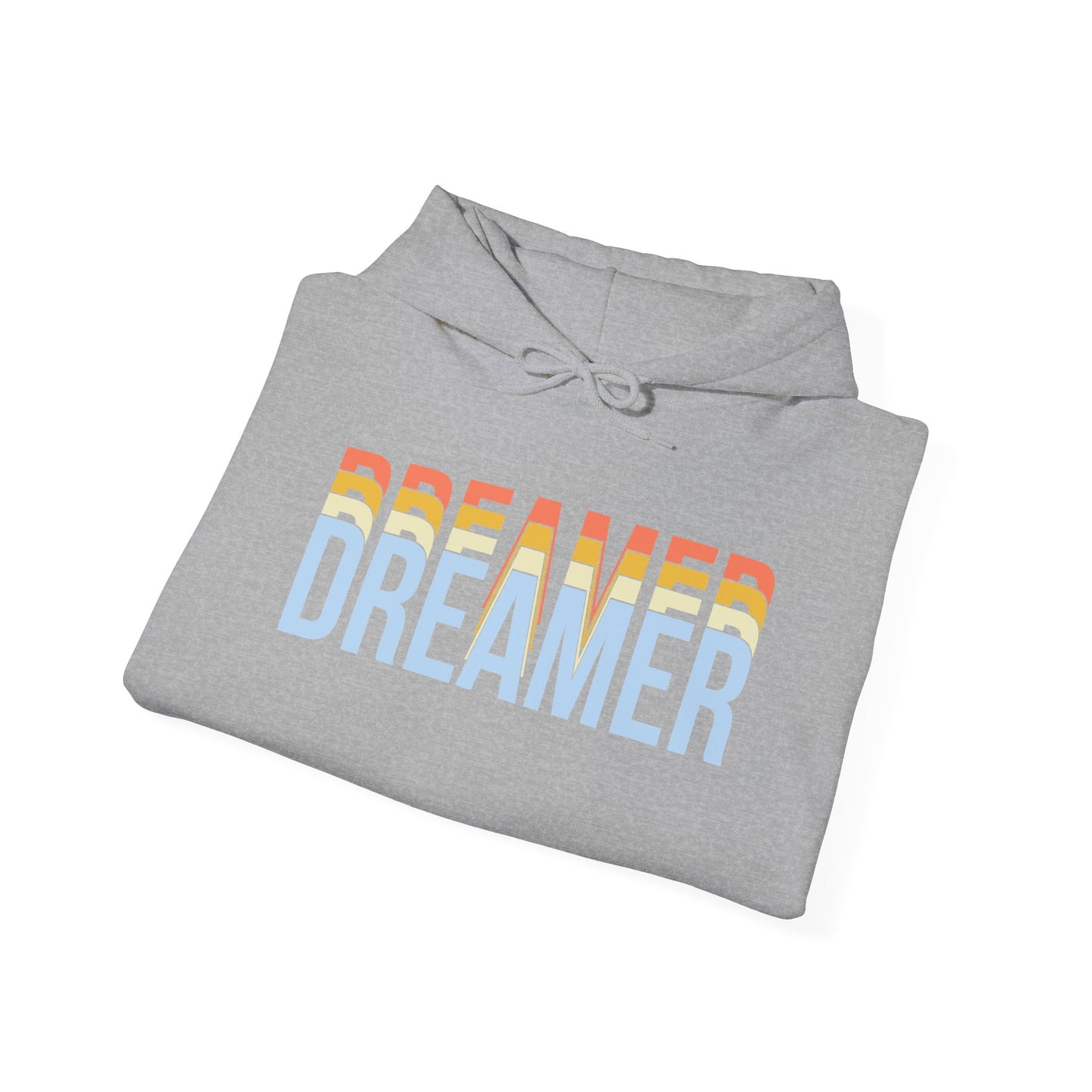 Motivational Unisex Hooded Sweatshirt - Dreamer Echoes Design