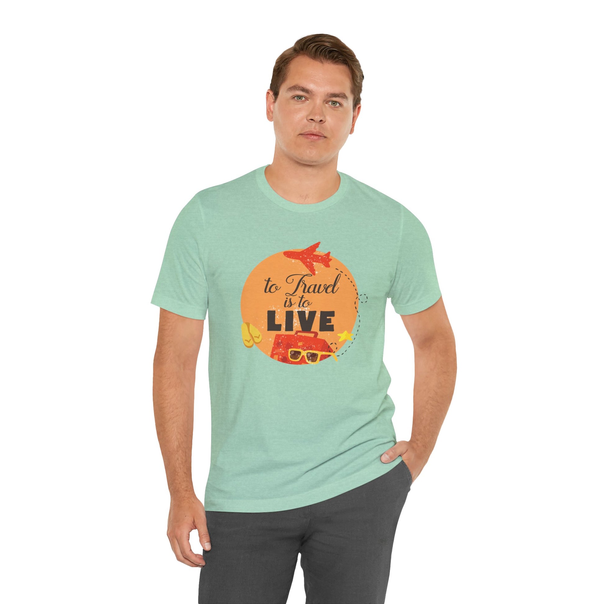 To Travel is to Live Motivational Quote Short Sleeve T-Shirt - Unisex - Motivational Treats