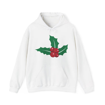 Christmas Unisex Hooded Sweatshirt - Mistletoe Design