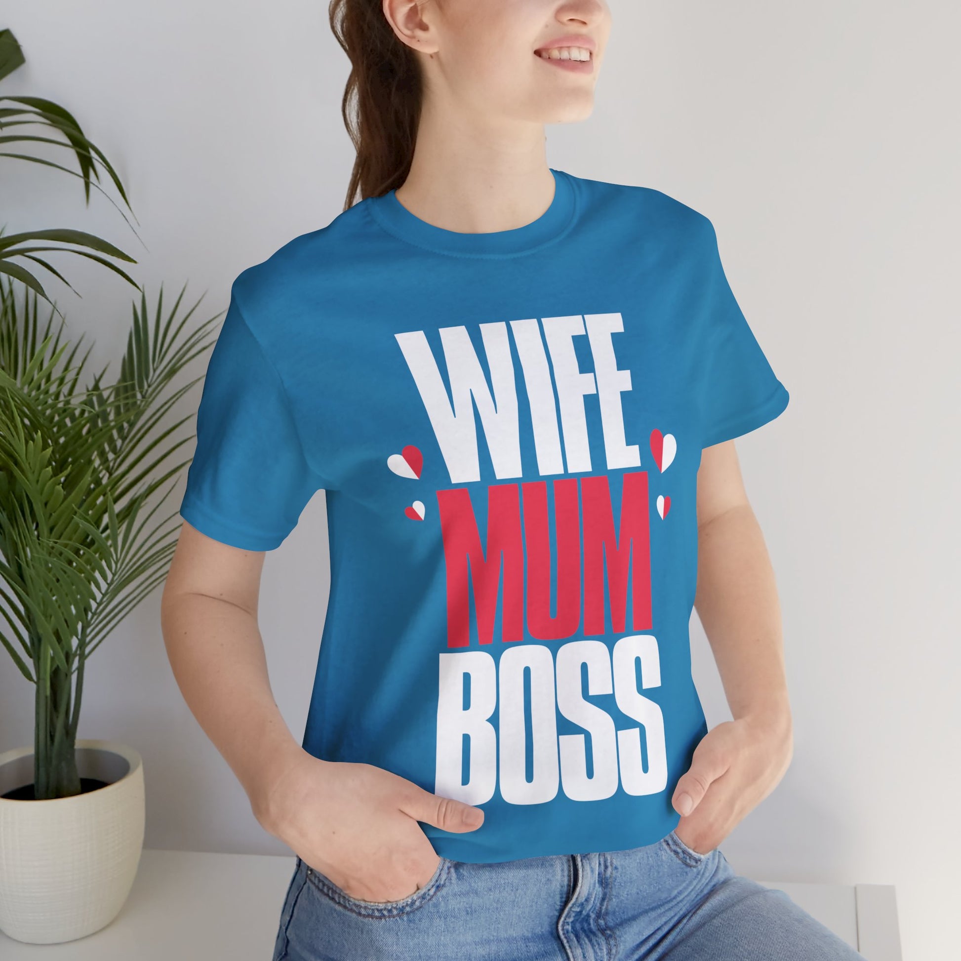 Wife Mum Boss Mother's Day Short Sleeve T-Shirt - Unisex - Motivational Treats