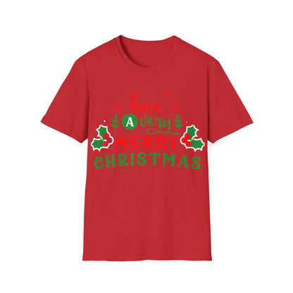 Christmas Unisex T-Shirt - Have A Very Merry Xmas Design