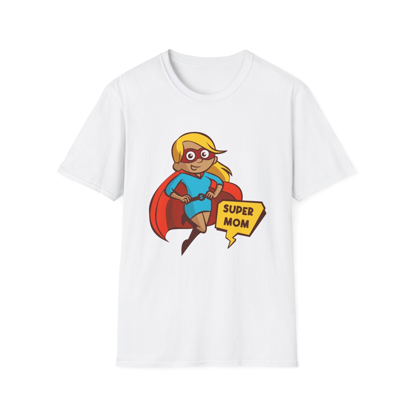 Mother's Day Unisex T-Shirt - Super Mom Flying Design