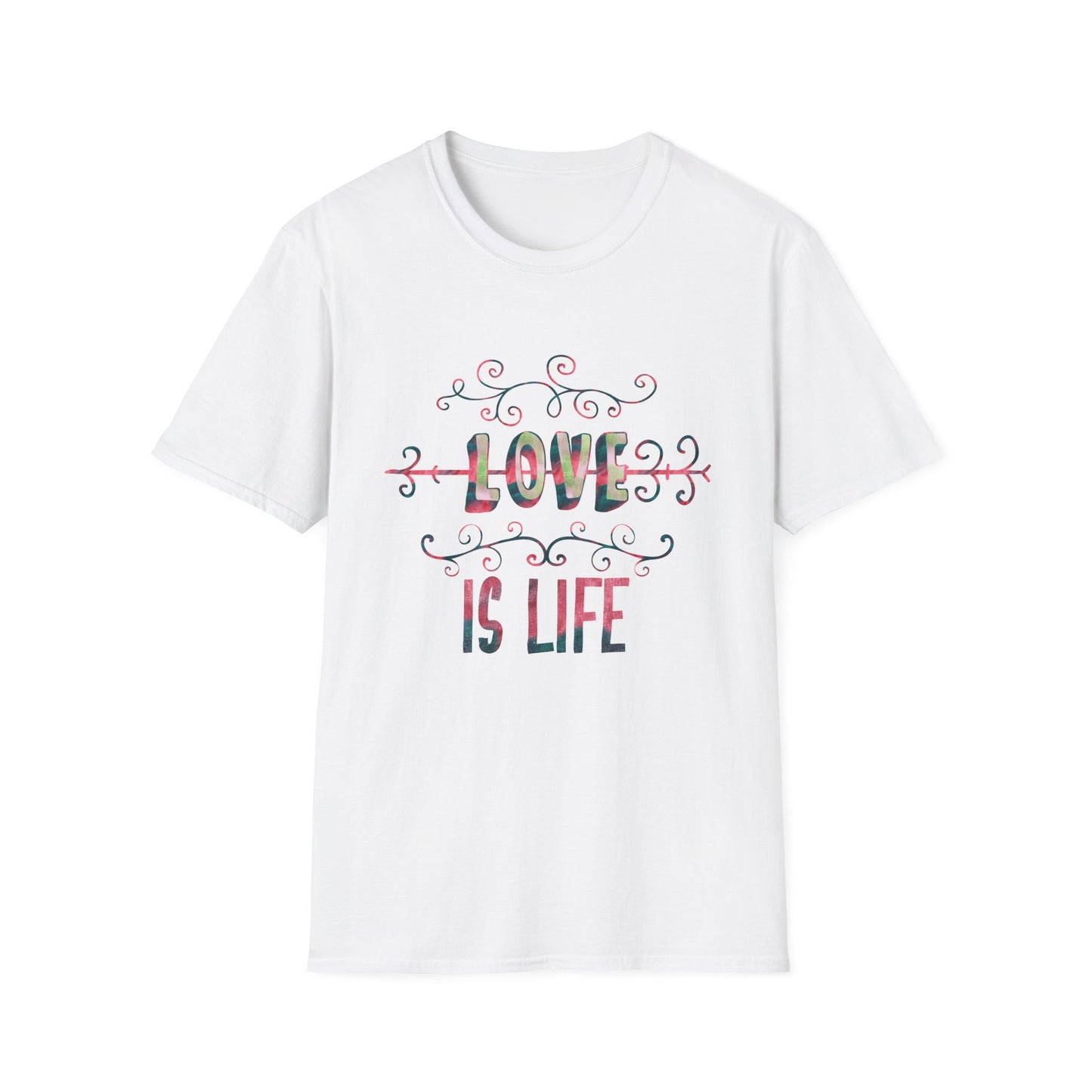 Valentine's Day Unisex T-Shirt - Love Is Life Design