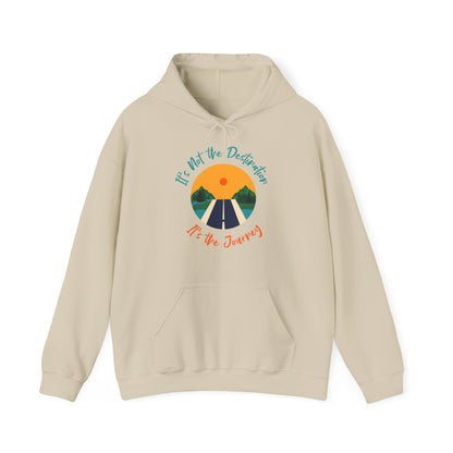 Motivational Unisex Hooded Sweatshirt - It's The Journey Design