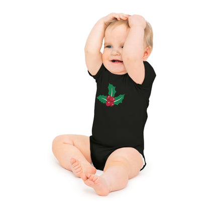 Christmas Baby Bodysuit - Mistletoe Design