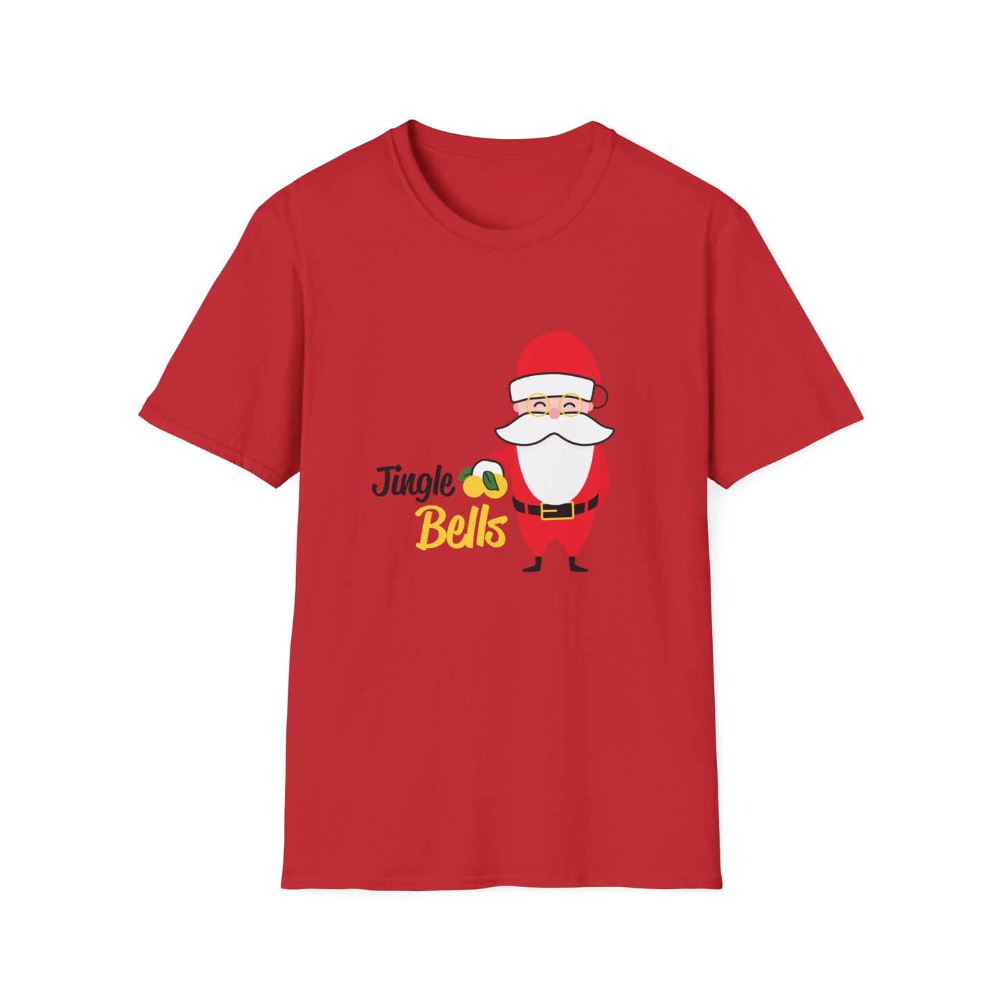 Christmas Unisex T-Shirt - Jingle Bells Santa Design