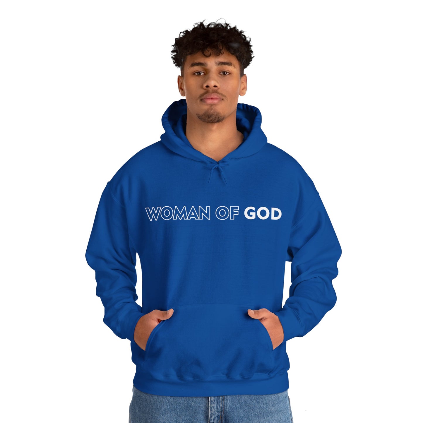 Christian Unisex Hooded Sweatshirt - Woman Of God Design